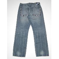 Mens creased hem jean (bk)